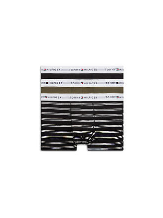 TOMMY HILFIGER | Pants 3er Pkg. black / army green / trim stripe