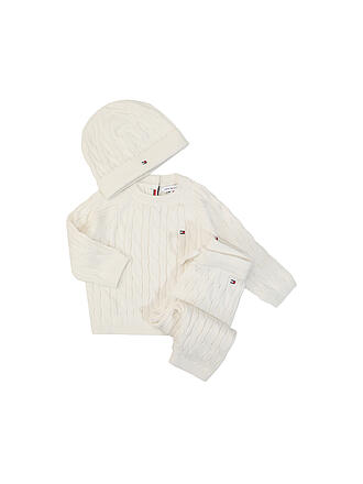 TOMMY HILFIGER | Baby Set 3-teilig Sweater, Hose und Mütze