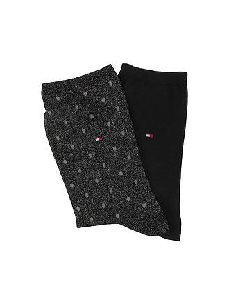 TOMMY HILFIGER | Socken 2er Pkg. black lurex