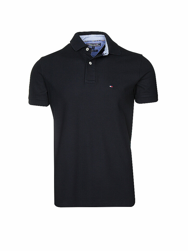 Tommy Hilfiger Herren 1985 Regular Mw0mw17770 Kurzarm Poloshirts, Schwarz, L EU