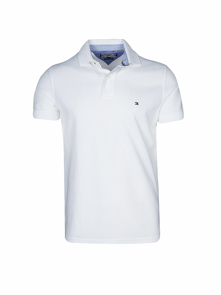 Tommy Hilfiger Herren Poloshirt Kurzarm Core 1985 Regular Fit, Weiß (White), L