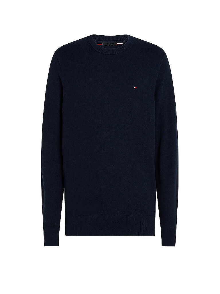 Tommy Hilfiger Herren Pullover Cashmere Crew Neck Strickpullover, Blau (Desert Sky), M