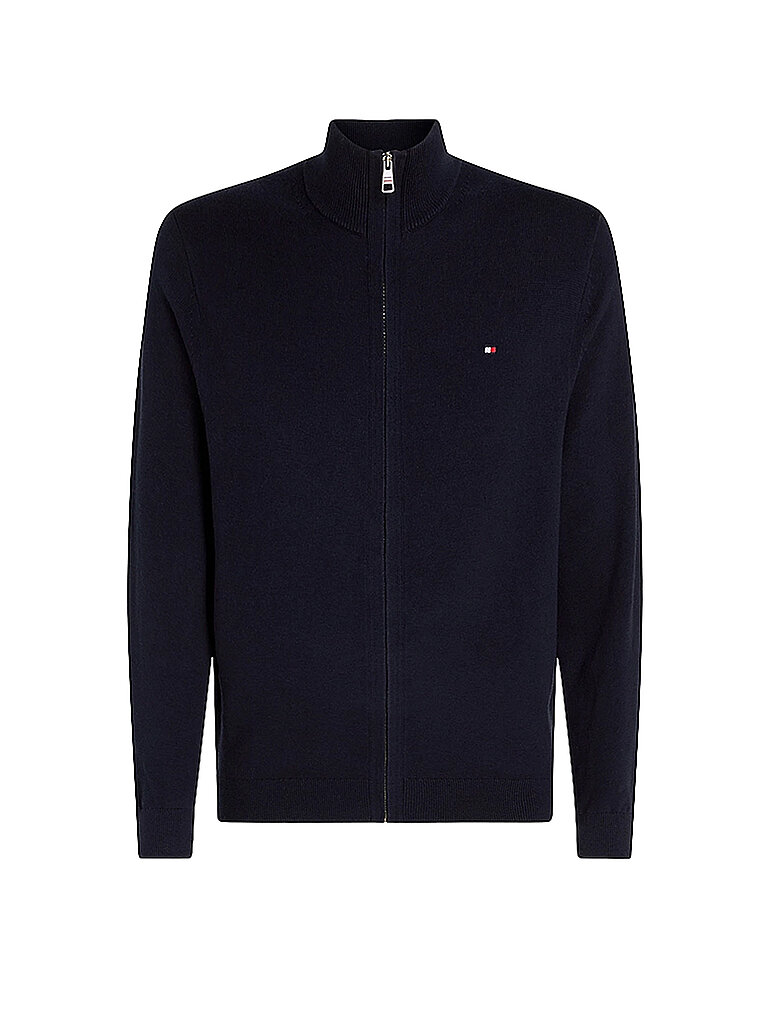 Tommy Hilfiger Herren Pima Org Ctn Cashmere Zip Thru Cardigan Sweater, Wüstenhimmel, XXXL