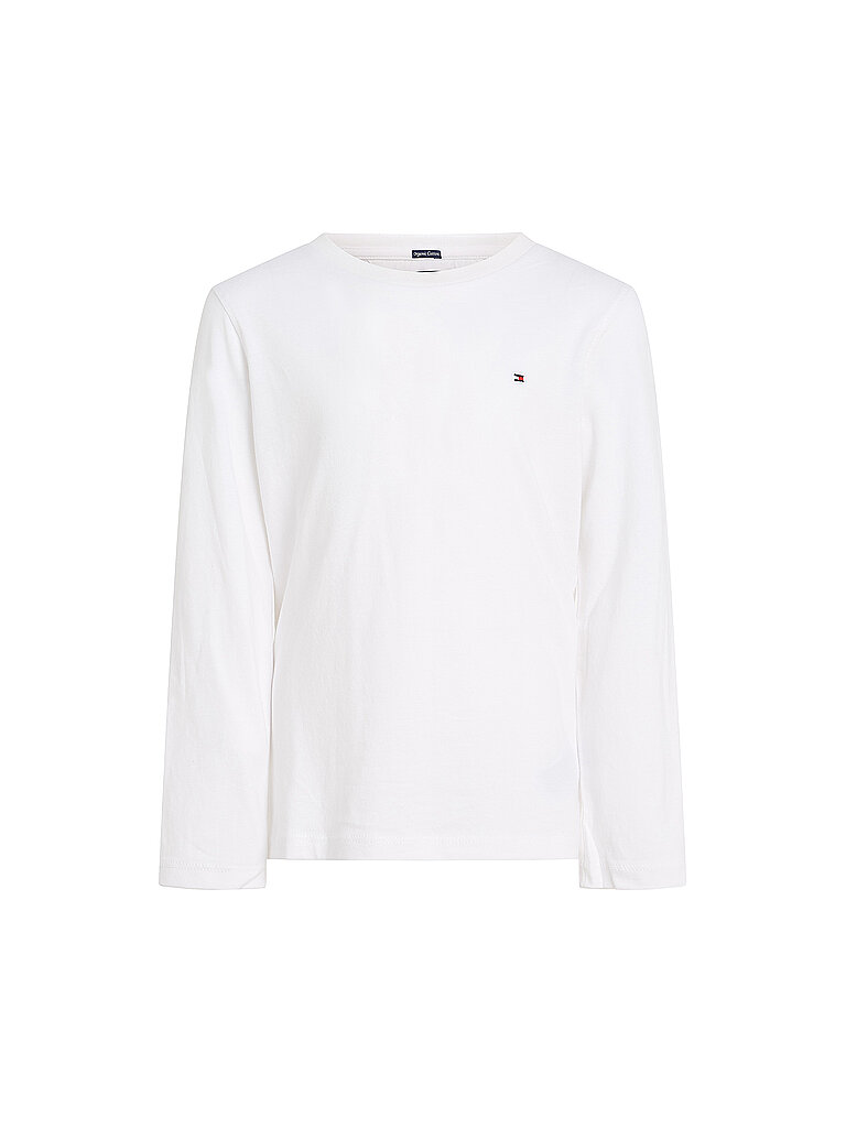 TOMMY HILFIGER Jungen Langarmshirt weiss | 164