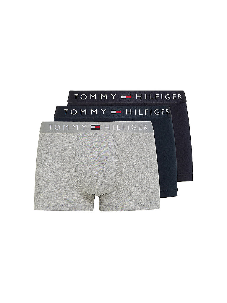 Boxershorts mit elastischem Label-Bund im 3er-Pack