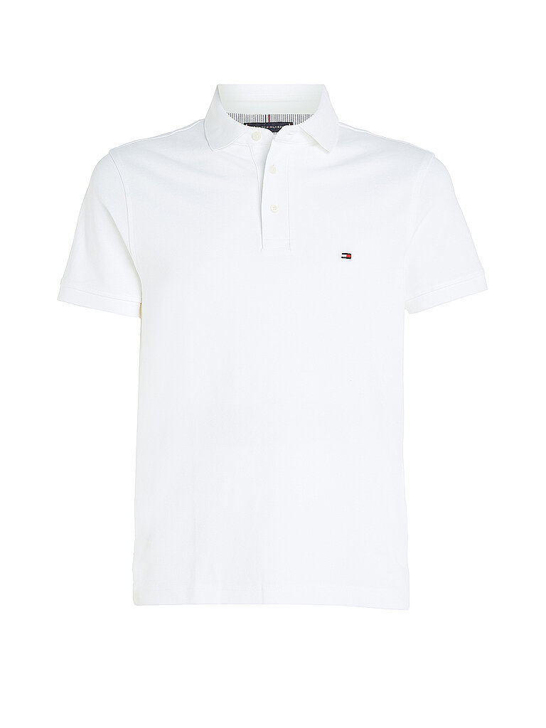 Tommy Hilfiger Herren Poloshirt Kurzarm 1985 Slim Fit, Weiß (White), M
