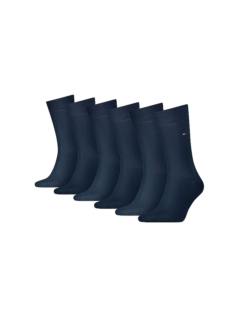 TOMMY HILFIGER Socken 6er Pkg. Dark Navy  dunkelblau | 39-42