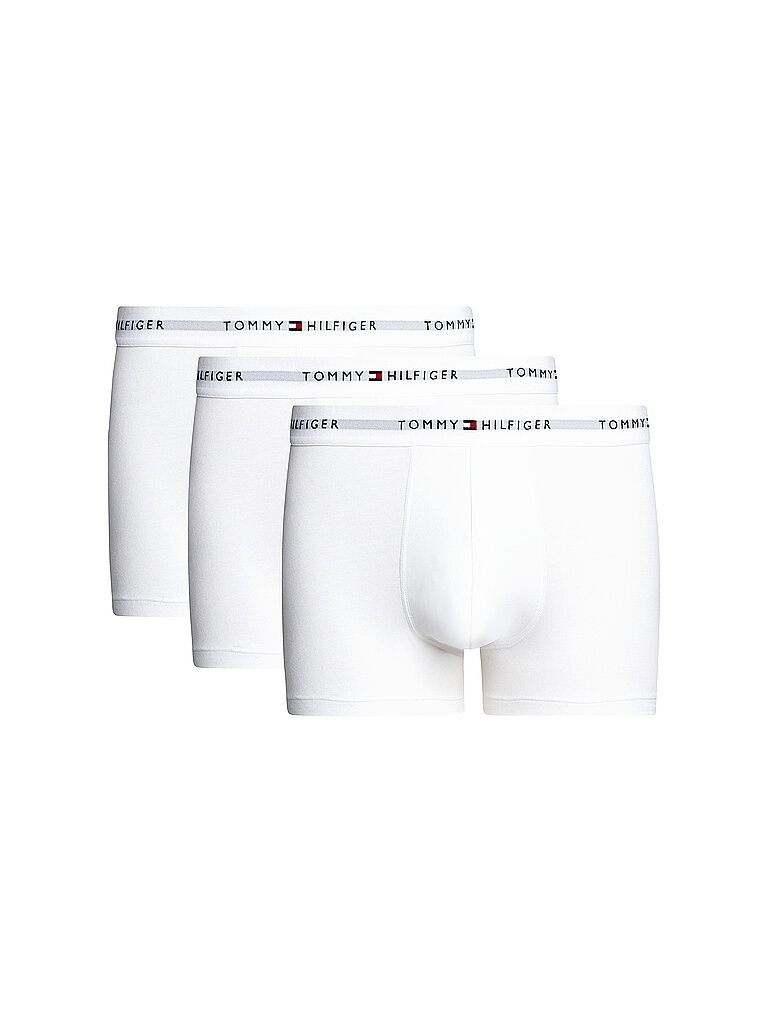 Regular Fit Trunks mit elastischem Label-Bund im 3er-Pack