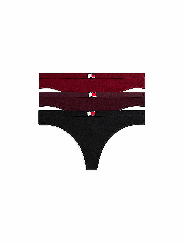 TOMMY HILFIGER String 3er Pkg. rot – Tommy Hilfiger
