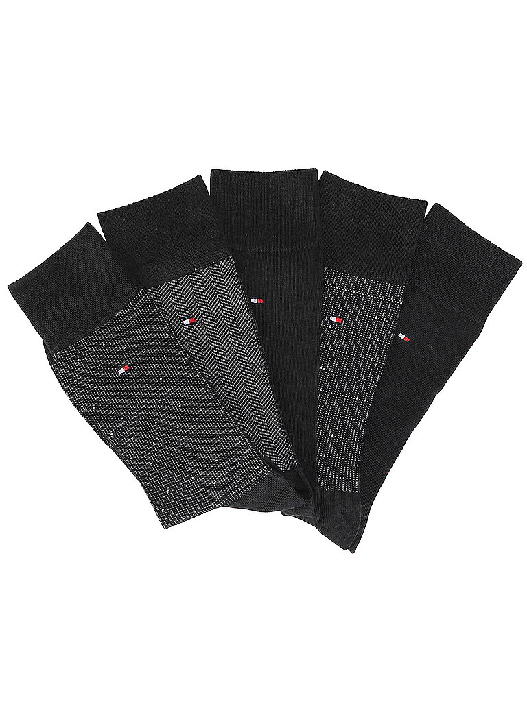 TOMMY HILFIGER Geschenkeset 5er Pkg. Socken Black  schwarz | 39-42