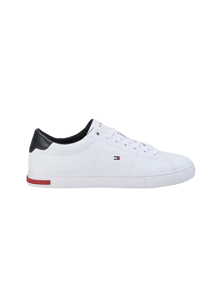 Tommy Hilfiger Herren Vulcanized Sneaker Essential Leather Detail Schuhe, Weiß (White), 44