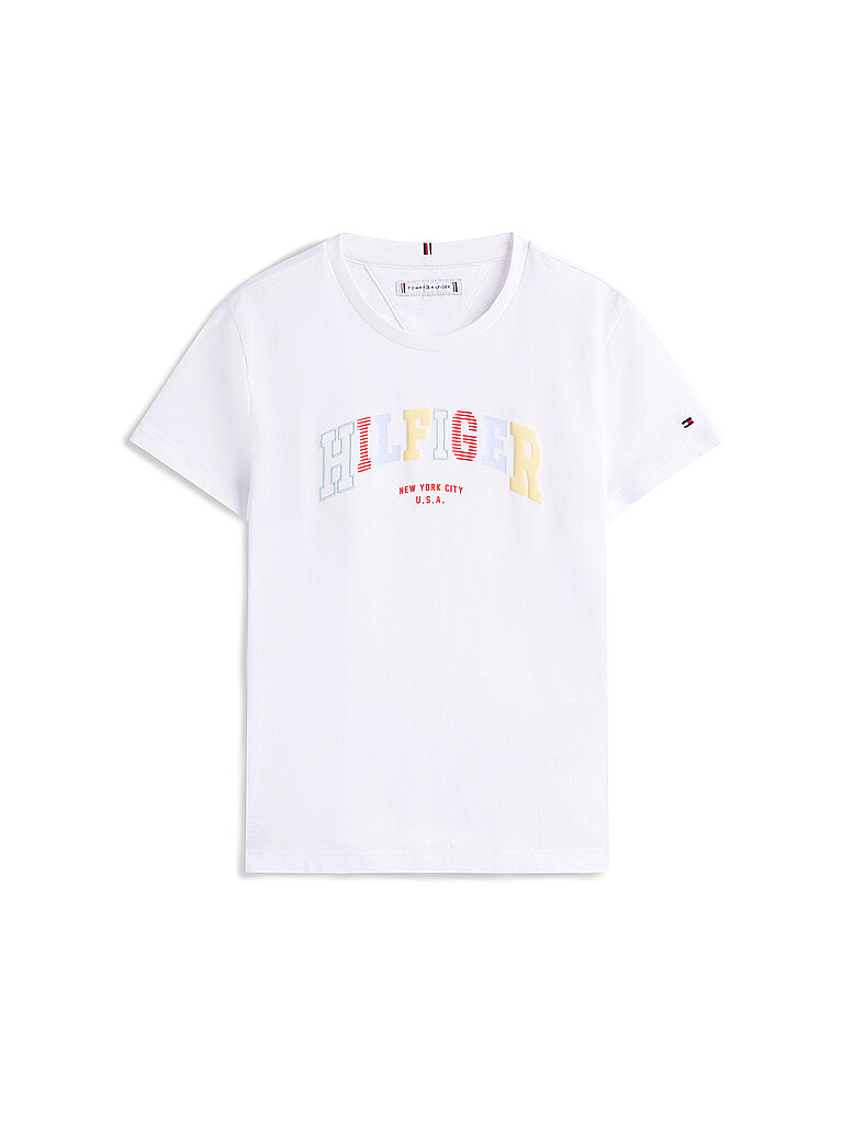 TOMMY HILFIGER Mädchen T-Shirt  weiss | 140 – Tommy Hilfiger