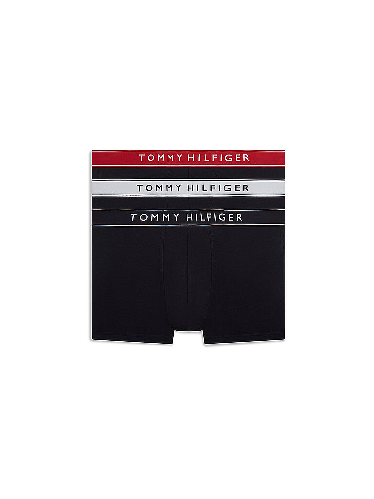 TOMMY HILFIGER Pants 3er Pkg. true white / medium red / desert sky blau | S