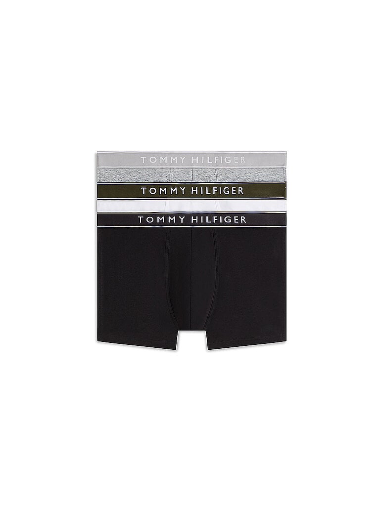 TOMMY HILFIGER Pants 3er Pkg. mid heather / black / true white blau | XXL