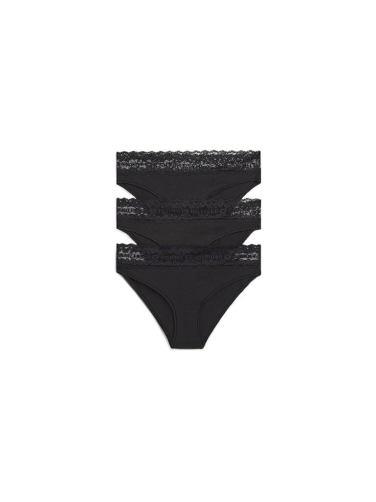 TOMMY HILFIGER Slips 3er Pkg. black schwarz | XS