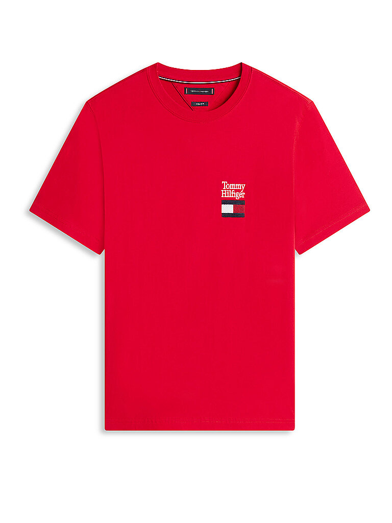 TOMMY HILFIGER T-Shirt  rot | L