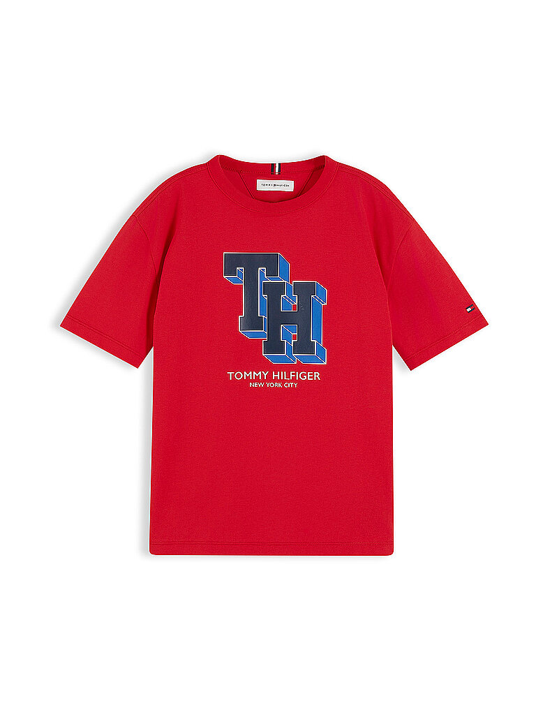 TOMMY HILFIGER Jungen T-Shirt rot | 92