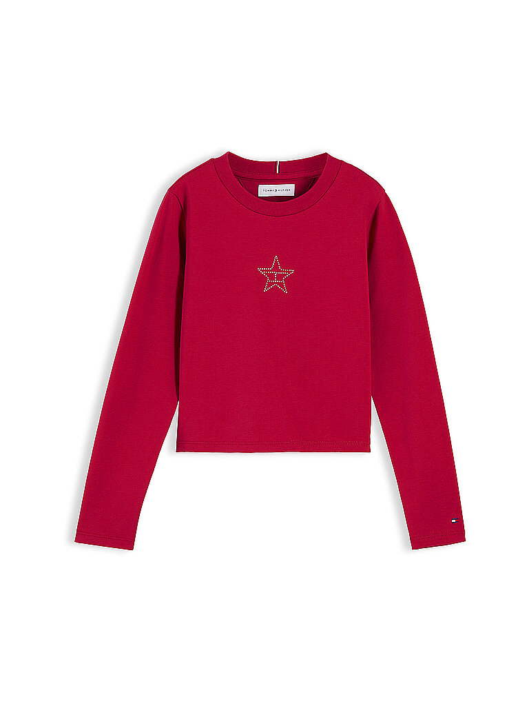 TOMMY HILFIGER Mädchen Langarmshirt  dunkelrot | 140