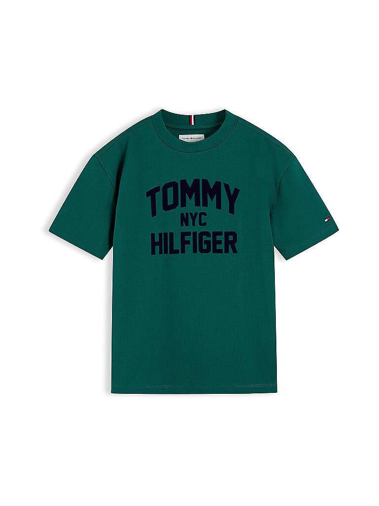 TOMMY HILFIGER Jungen T-Shirt dunkelgrün | 140