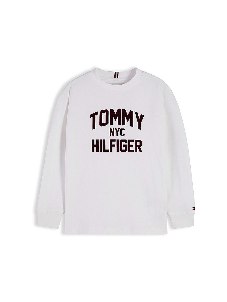 TOMMY HILFIGER Jungen Langarmshirt  weiss | 140