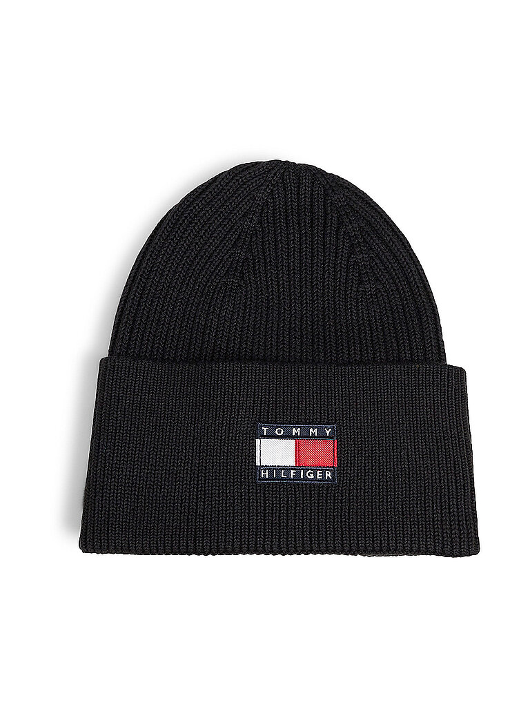 TOMMY HILFIGER Kinder Mütze - Haube schwarz