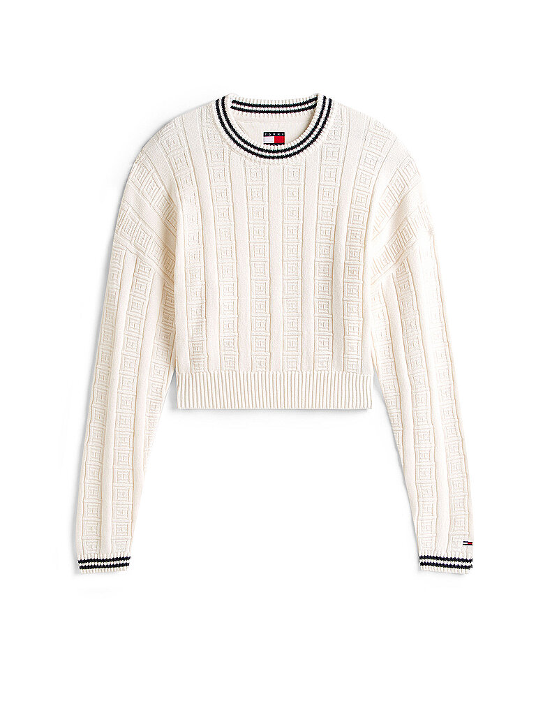 TOMMY JEANS Pullover  weiss | M