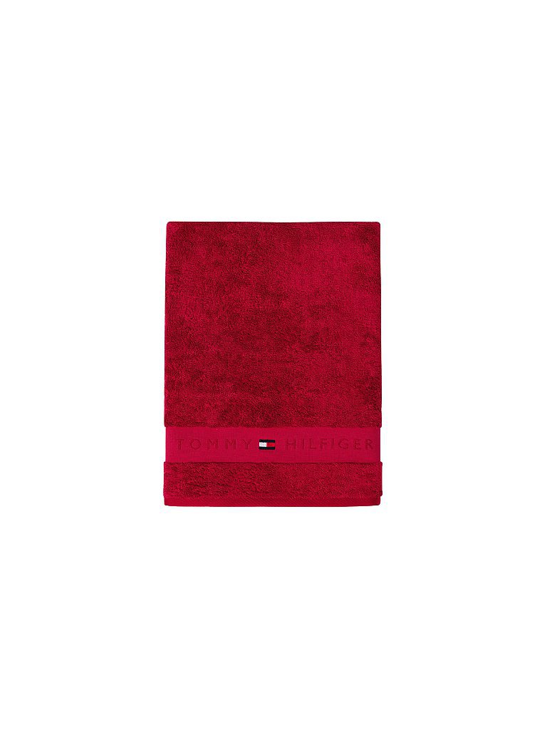 TOMMY HILFIGER Frottee Uni Serie 70x140cm Legend  rot