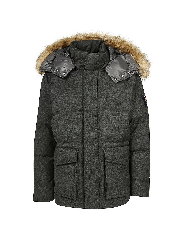 TOMMY HILFIGER Daunenjacke grau | XXL