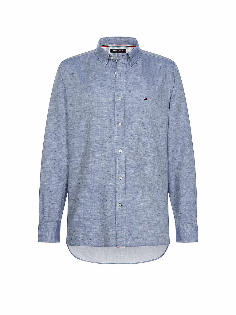 TOMMY HILFIGER Hemd Regular Fit blau | XL