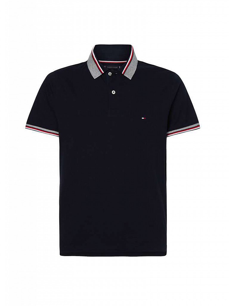 TOMMY HILFIGER Poloshirt Slim Fit blau | XL