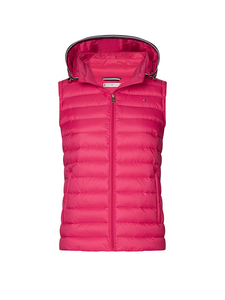 TOMMY HILFIGER Daunengilet Slim Fit rot | XS