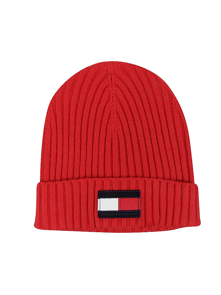 TOMMY HILFIGER Jungen Mütze - Haube rot | S-M