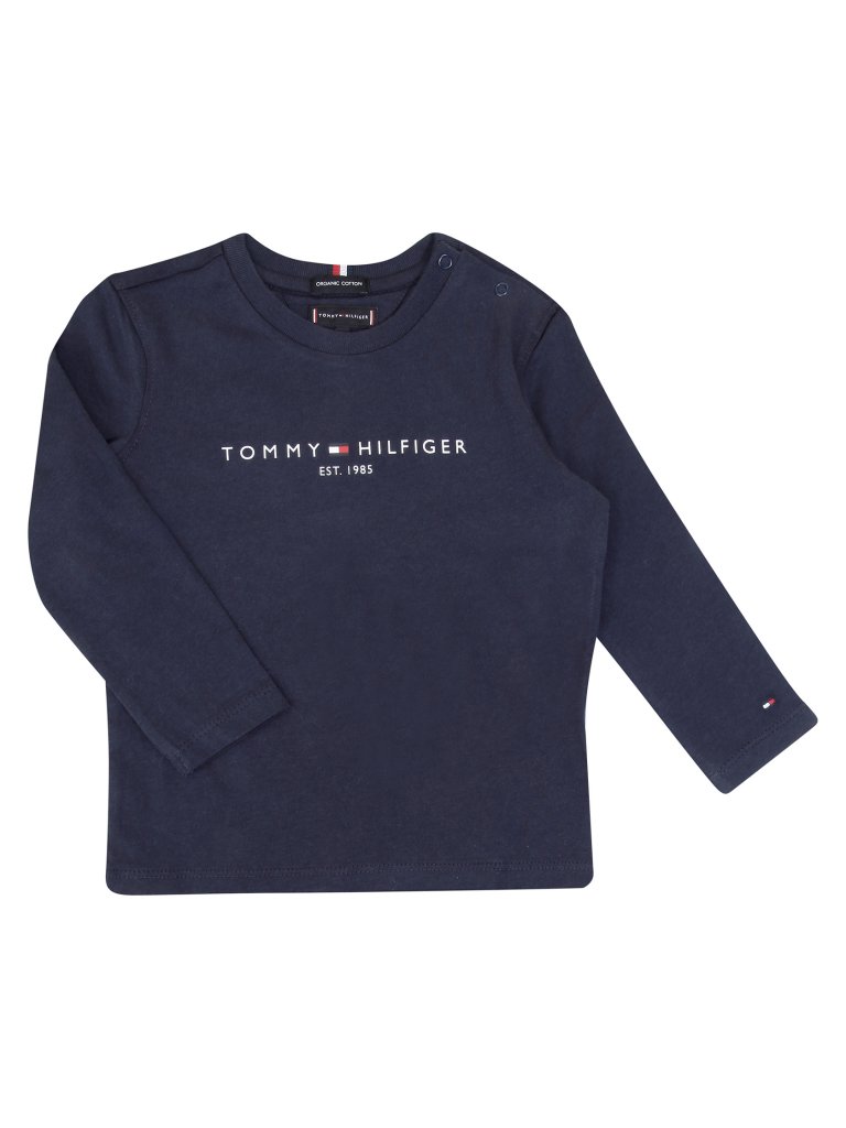 TOMMY HILFIGER Jungen Langarmshirt blau | 92