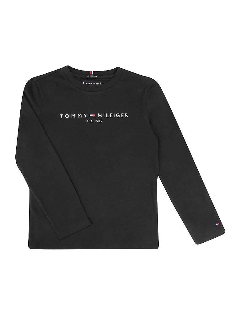 TOMMY HILFIGER Jungen Langarmshirt schwarz | 140