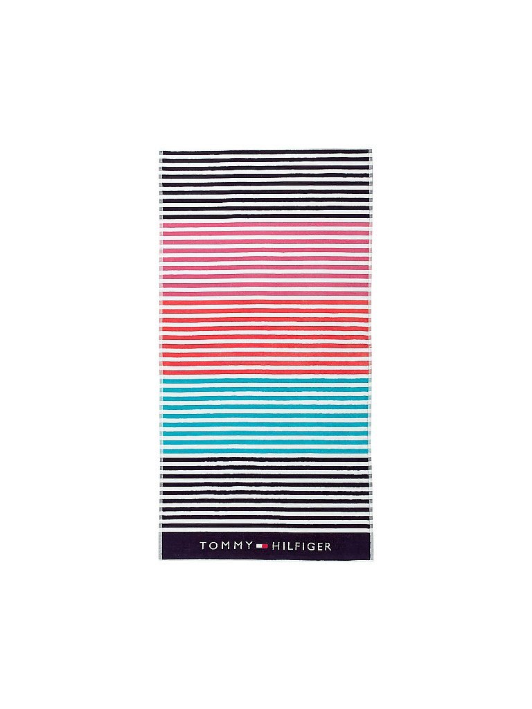 TOMMY HILFIGER Velours-Strandtuch 90x180cm Sunshade bunt