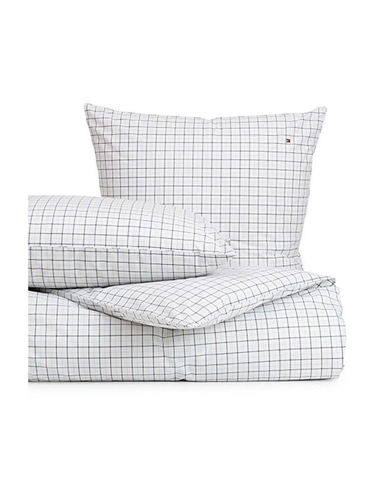 TOMMY HILFIGER ORGANIC CHECKS BED LINEN 70x90cm/140x200cm blau