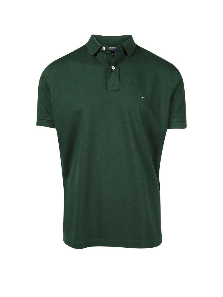 TOMMY HILFIGER Poloshirt Regular Fit grün | M