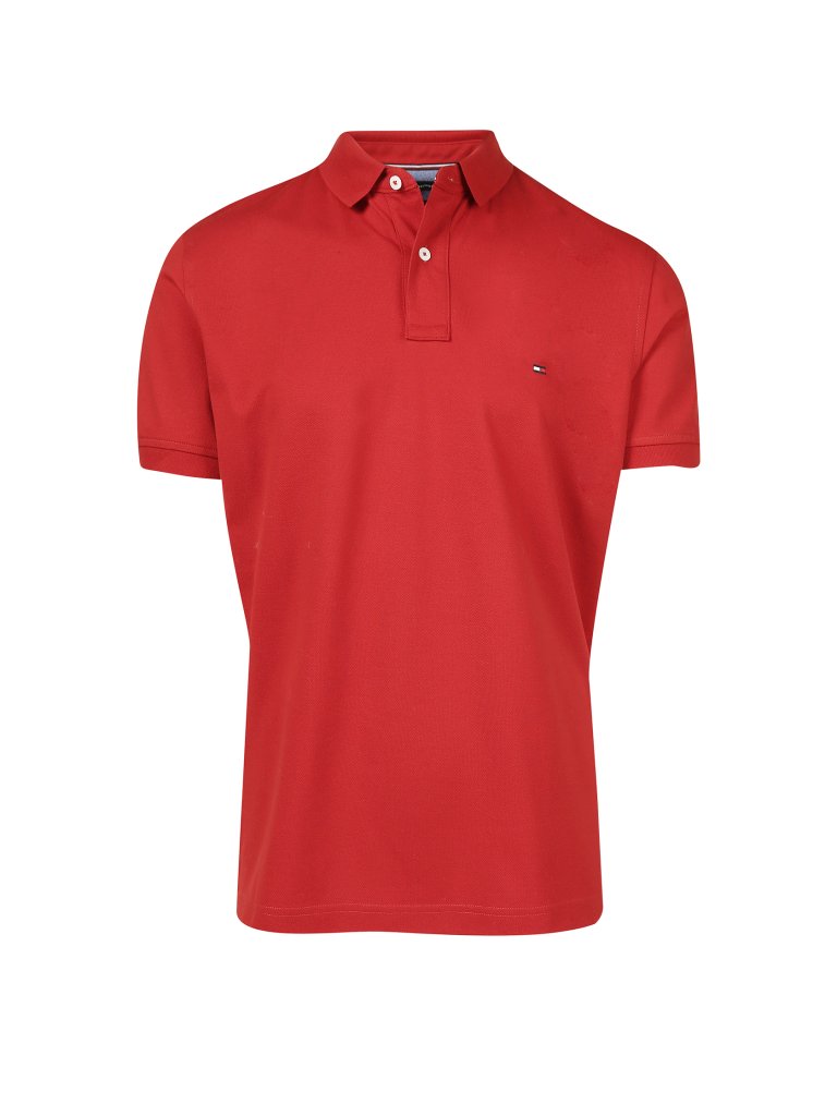TOMMY HILFIGER Poloshirt Regular Fit rot | M