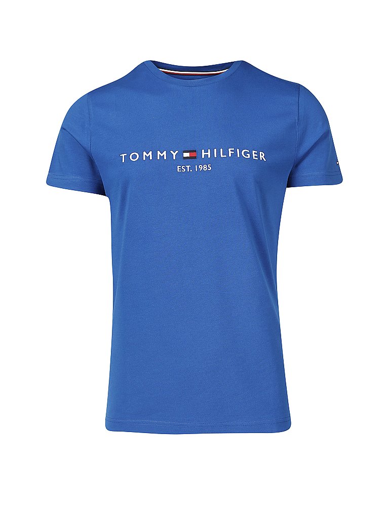 TOMMY HILFIGER T Shirt Regular Fit  blau | M