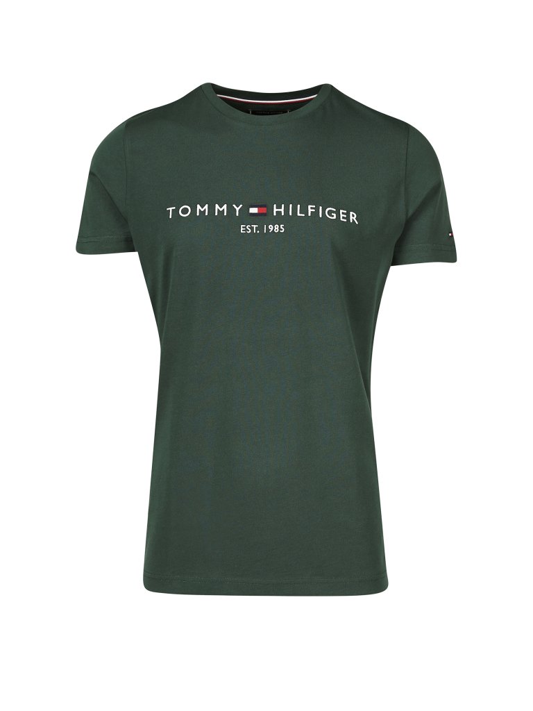 TOMMY HILFIGER T Shirt Regular Fit  grün | S