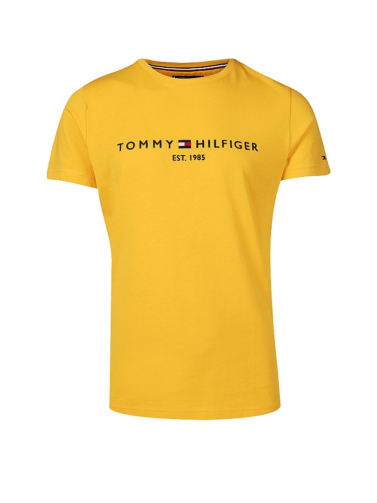 TOMMY HILFIGER T Shirt Regular Fit  gelb | M