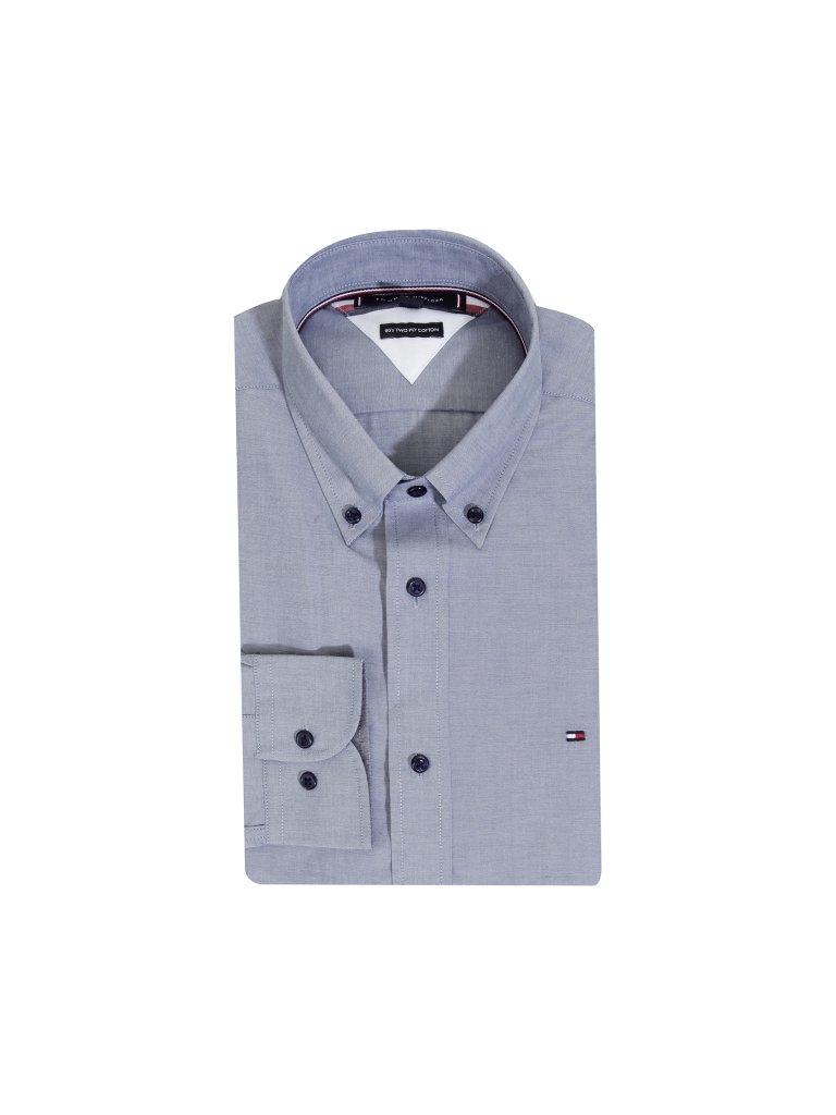 TOMMY HILFIGER Hemd Regular Fit  blau | S