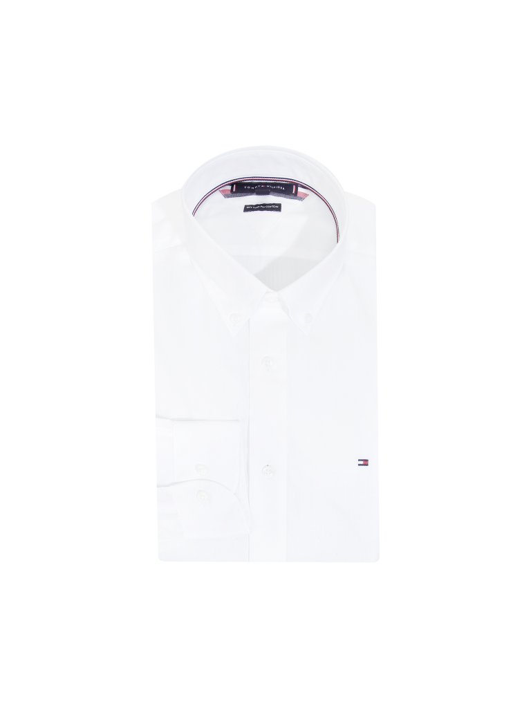 TOMMY HILFIGER Hemd Regular Fit  weiß | S