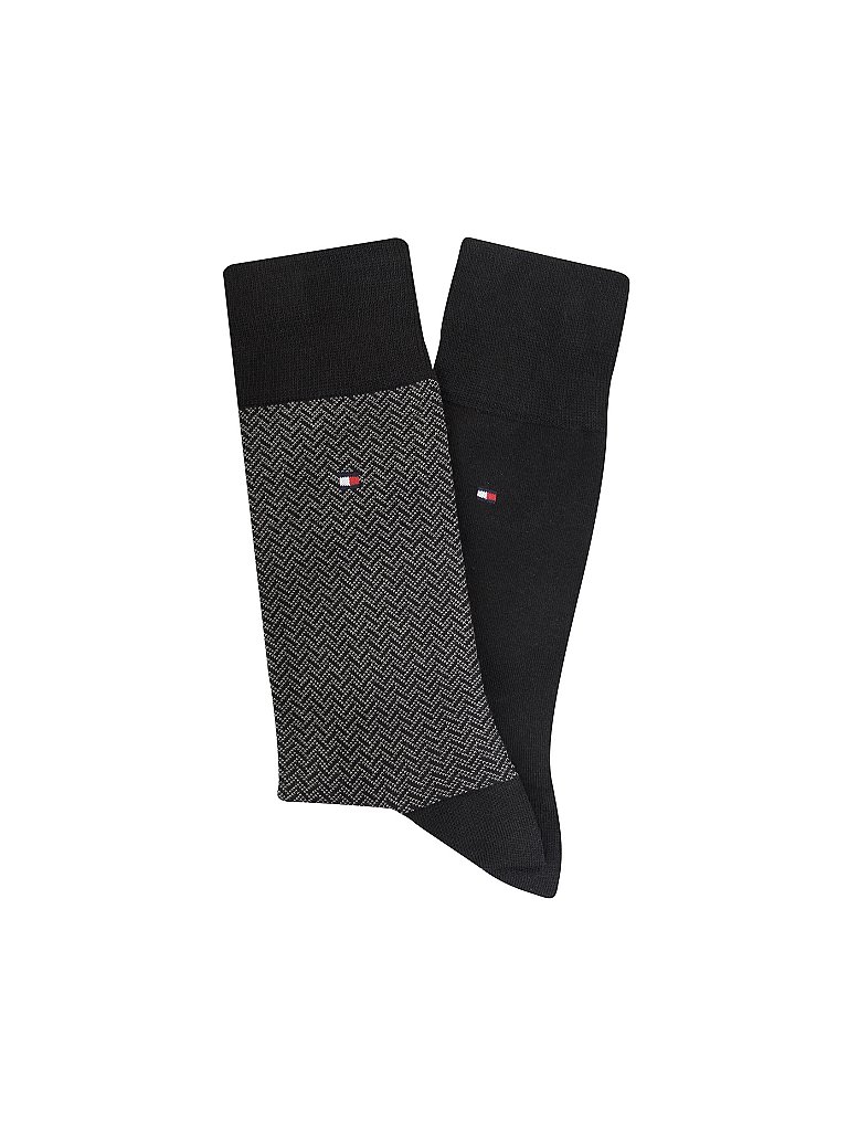 TOMMY HILFIGER Herren Socken 2er Pkg  schwarz | 43-46