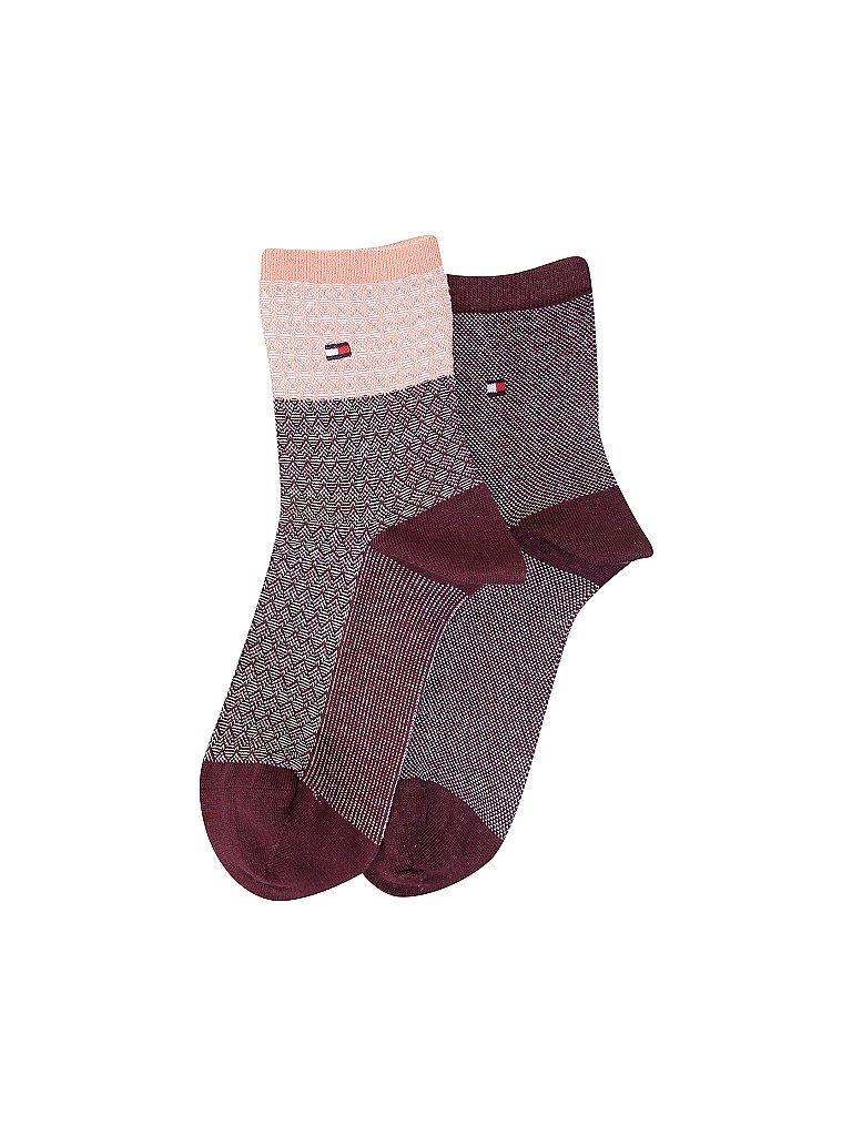 TOMMY HILFIGER Damen Socken 2er Pkg rot | 35-38