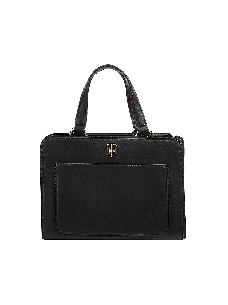 TOMMY HILFIGER Handtasche - Henkeltasche  TH City  schwarz