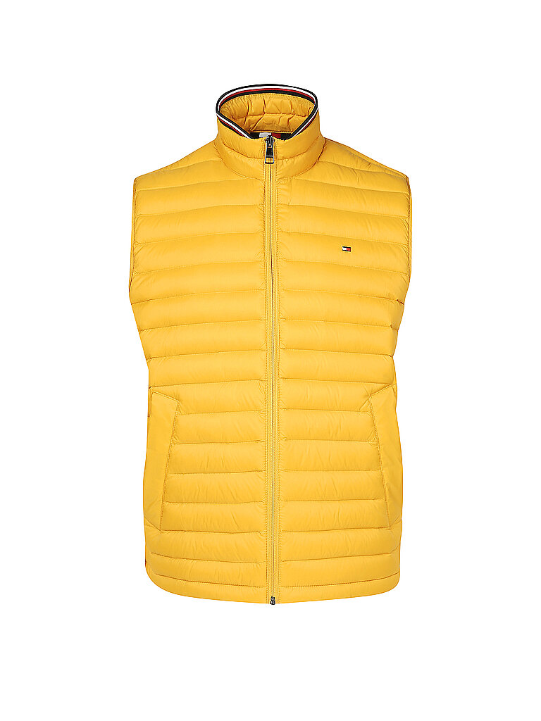 TOMMY HILFIGER Daunengilet Regular Fit gelb | S
