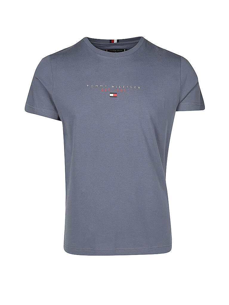TOMMY HILFIGER T Shirt Essential Center blau | L