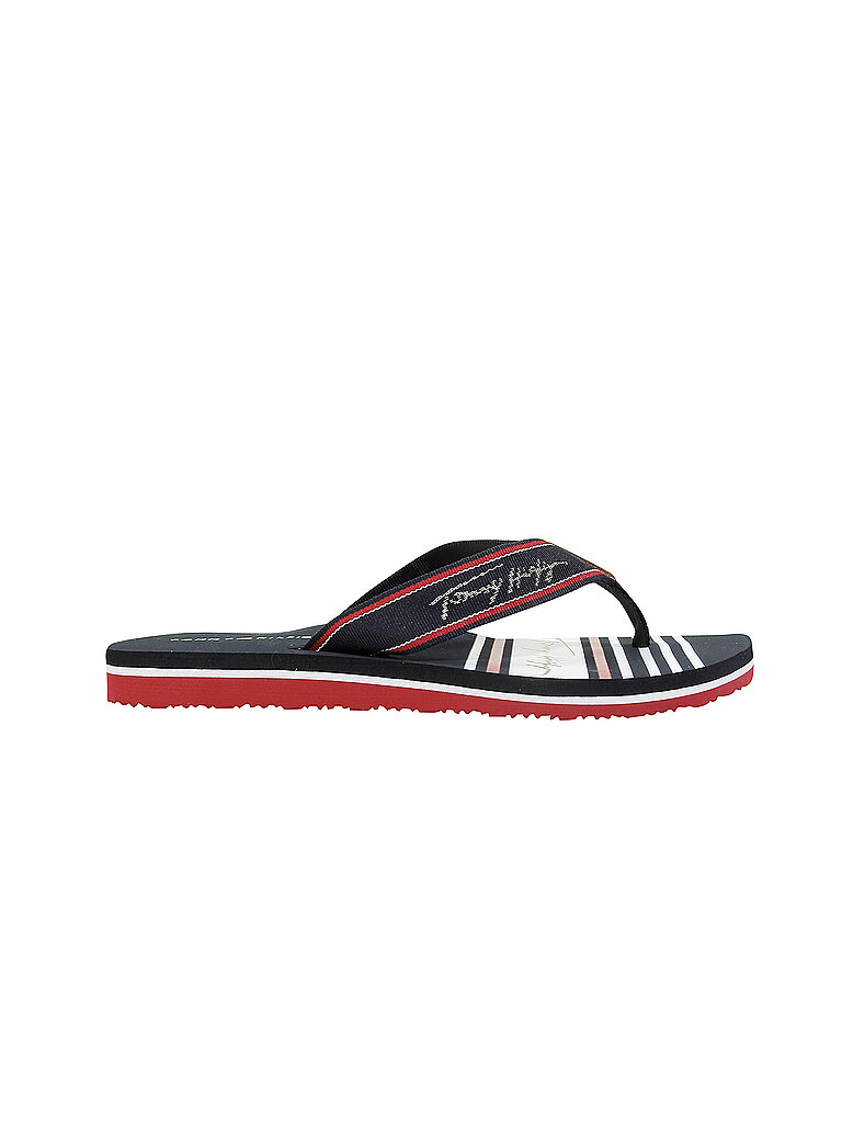 TOMMY HILFIGER Badeschuhe - Zehentrenner blau | 36