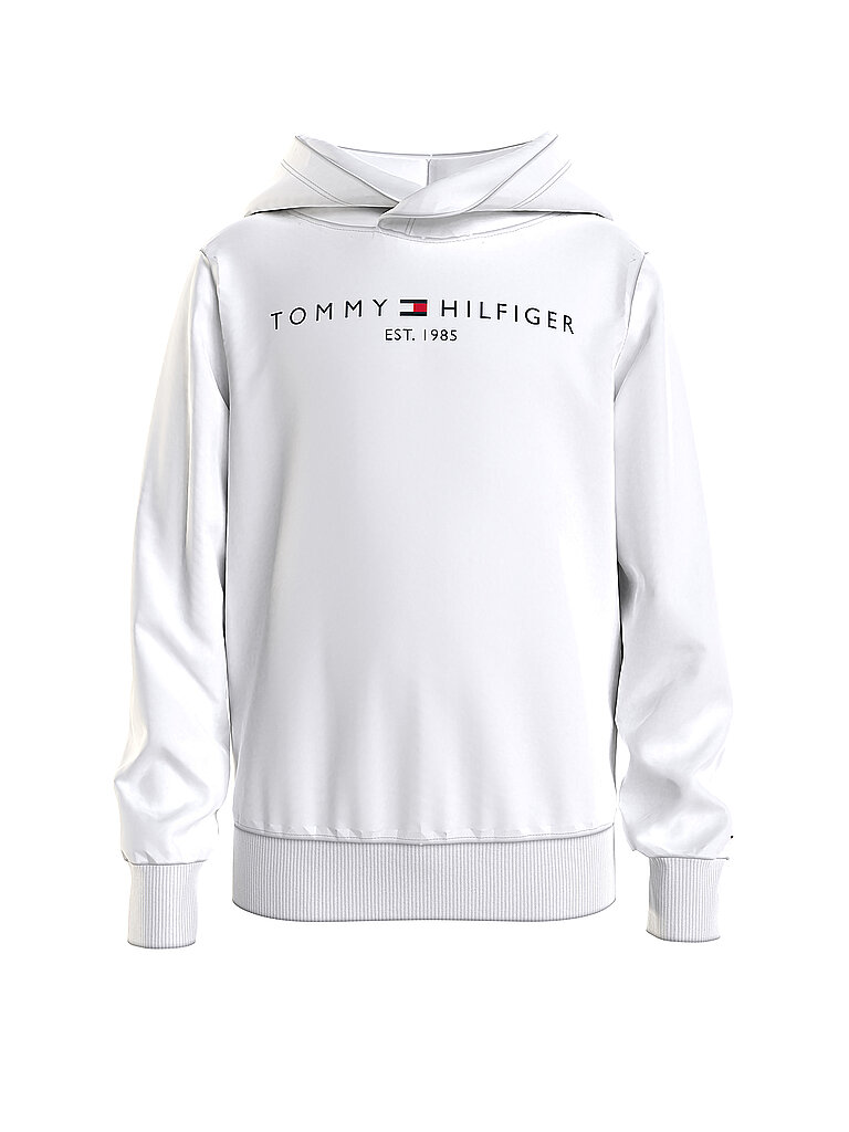 TOMMY HILFIGER Jungen Kapuzensweater - Hoodie weiß | 140